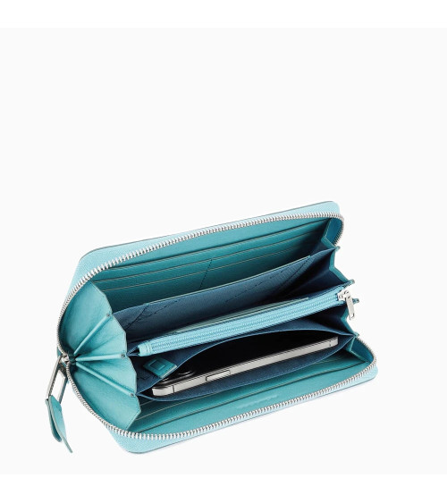 Piquadro Portafoglio Pelle Donna Azzurro | Porta Carte Credito